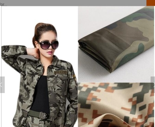 TC rip stop camouflage fabric for the Middle East
